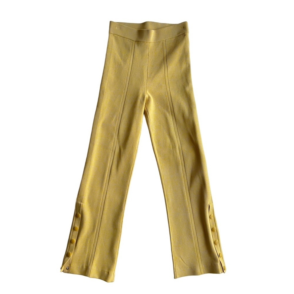 Claudie Pierlot Women's Geometric Pant Suit Yellow Multicolor Size 2 - Picture 3 of 10